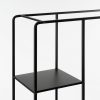 Jules Open kast - L76 x B30 x H178 cm - Metaal - Zwart - Afbeelding 2