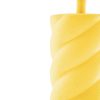 Tafellamp - keramiek - neon geel - E27- 12x12x28cm - Afbeelding 3