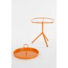 Aston Bijzettafel met Afneembaar Dienblad - H42 x Ø31 cm - Metaal - Oranje - Afbeelding 4