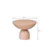 Celise Bijzettafel - H28 x Ø47 cm - Metaal - Lichtroze - Afbeelding 4