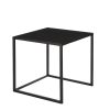 Goa Bijzettafel - Set van 2 - L35 x B35 x H33 cm - Metaal - Zwart - Afbeelding 5