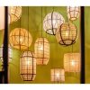 Pella Hanglamp - H58 x Ø33 cm - Linnen - Beige - Afbeelding 7