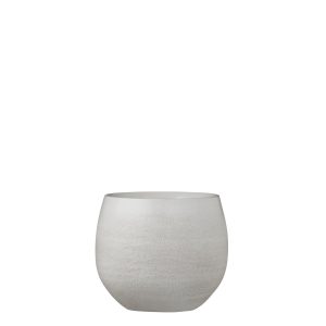 Douro Bloempot - H18 x Ø20 cm - Terracotta - Off White