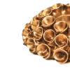Kaarshouder -Theelichtje- Koraal - Polyresin - Goud - 13x3x5cm - Afbeelding 2
