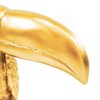 Ornament - Toekan - Polyresin - Goud - 18x30x10cm - Afbeelding 2