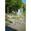 Provence Bistrotafel voor Buiten - H70 x Ø60 cm - Wit - Afbeelding 5