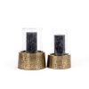 De Croco Kaarsenhouder met Glas - Messing - M - Afbeelding 5