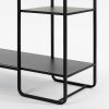 Jules Open kast - L76 x B30 x H178 cm - Metaal - Zwart - Afbeelding 4