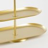 Rama Etagere 3 Laags - L48 x B20 x H55 cm - Metaal - Goud - Afbeelding 3