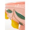 Melika Decoratie Schaal - H16 x Ø39 cm - Keramiek - Lichtroze - Afbeelding 3
