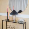 Tafellamp - Kristallen Voet - Glas - Amber - E27 - 19x19x20cm - Afbeelding 3