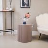 Bijzettafel - Cilinder- MDF -Taupe - 39x45cm - Afbeelding 2