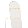 Spiegel - Passpiegel+Kledingrek - Metaal - Zand - 45x43x150cm - Afbeelding 3