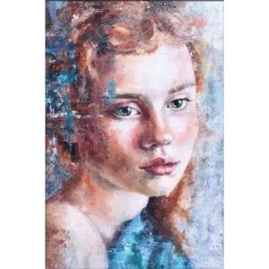 Josine - textielkunst gestreept op een brancardbar