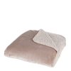 In the Mood Mardy Fleece Plaid - L200 x B150 cm - Polyester - Beige - Afbeelding 2