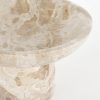 Finnos Schaal op Voet - H11 x Ø25 cm - Marmer - Beige - Afbeelding 2