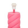 Tafellamp - keramiek - neon roze - E27- 12x12x28cm - Afbeelding 6