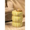 Skipper Bijzettafel - H44 x Ø32 cm - Keramiek - Crème, Oker - Afbeelding 6