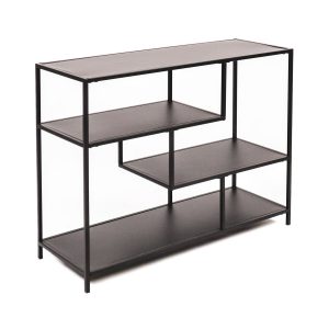 Kast - Metaal - Zwart - 100x35x75cm