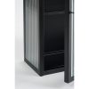 Clifton Wandkast - L38 x B15 x H74 cm - Metaal - Zwart - Afbeelding 6