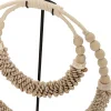 De dubbele schelpketting op standaard - naturel - Afbeelding 6
