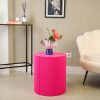 Bijzitter - cilinder- MDF - Neon roze - 39x39x45cm - Afbeelding 3