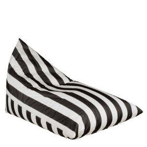 Rissy Zitzak - L140 x B95 x H95 cm - Zwart, Wit
