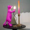 Tafellamp - Meerkat - Polyresin - Roze - 15x10x38cm - Afbeelding 4