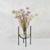 Jamey Vaas op Standaard - H31 x Ø17 cm - Transparant, Zwart - Afbeelding 4