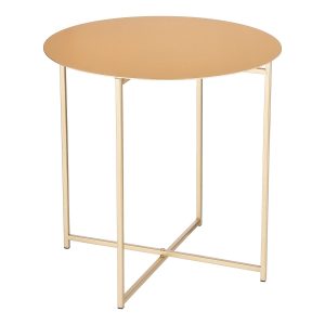 Mikki Bijzettafel - H45 x Ø45 cm - Metaal - Goud