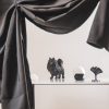 Ornament - Pommeren Hond - Polyresin - Zwart - 23x10x18cm - Afbeelding 9