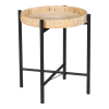 Kaj Bijzettafel - H40 x Ø30 cm - Rotan - Bruin - Afbeelding 2