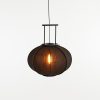 Pego Hanglamp - H55 x Ø50 cm - Linnen - Zwart - Afbeelding 2