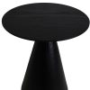 Bijzettafel - Rond - MDF - Zwart - 40x40x44cm - Afbeelding 2