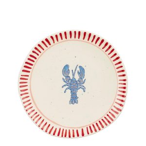 Ariane Ontbijtbord - Set van 4 - Ø21 cm - Steengoed - Roze