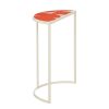 Bologna Bijzettafel Buiten - Set van 2 - L45 x B23 x H58 cm - Metaal - Rood - Afbeelding 7