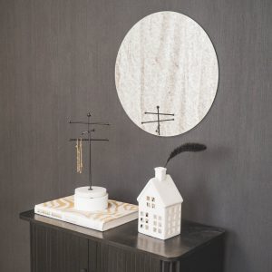 Spiegel - Rond - Rookglas - 40x1x40cm