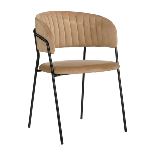 Moony Eetkamerstoel - Velvet - Beige