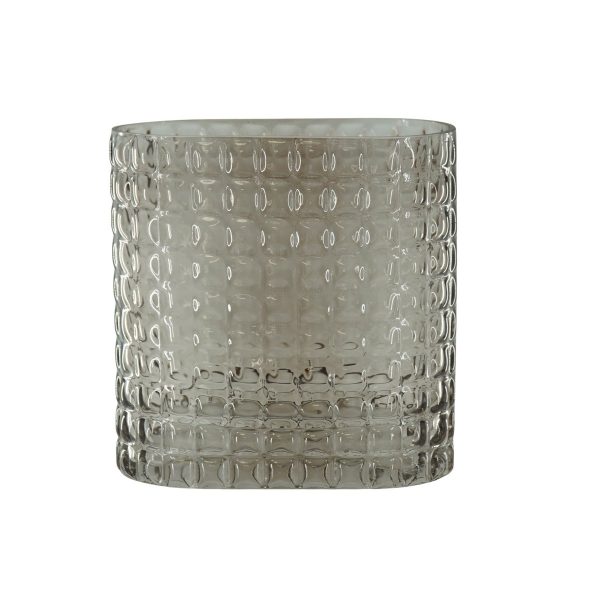 Vaas - Ribble - Glas - Bruin - 18x9,5x17,5cm