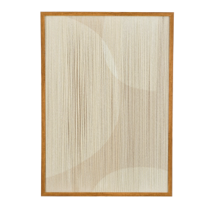 Muurdecoratie Cirkel - L50 x B60 x H3 cm - Beige