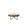 Pia Boomstam Bijzettafel - H14 x Ø29 cm - Lichtbruin - Afbeelding 5